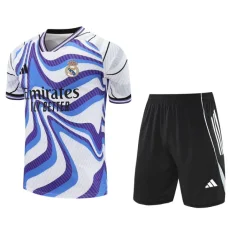 25-26 RMA White blue Training Short Suit