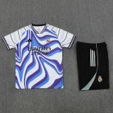 25-26 RMA White blue Training Short Suit