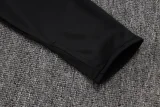 25-26 JUV Black Half Pull Tracksuit #B2557(半拉链)