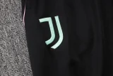 25-26 JUV Black Half Pull Tracksuit #B2557(半拉链)