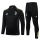 25-26 JUV Black Half Pull Tracksuit #B2557(半拉链)