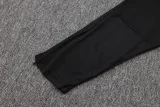 25-26 JUV Black Half Pull Tracksuit #B2557(半拉链)