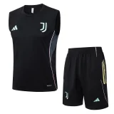 2025-26 JUV Black Tank top and shorts suit #D25135