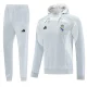 2025-26 RMA White Hoodie Tracksuit
