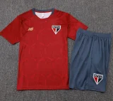2025-26 Sao Paulo Red Training Short Suit #D25129