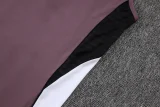 2025-26 Man Utd Grey purple Tank top and shorts suit #D25123