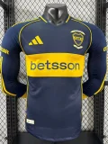 25-26 Boca Juniors Home Long Sleeve Player Version Soccer Jersey (长袖球员)