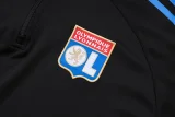 25-26 Lyon Black Half Pull Tracksuit (半拉链)