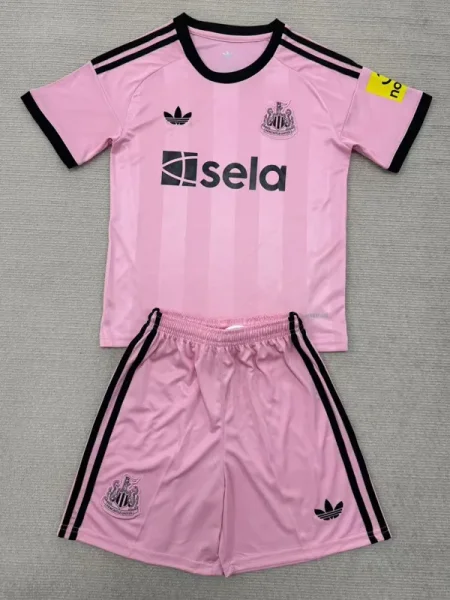 25-26 Newcastle Pink Goalkeeper Kids Soccer Jersey