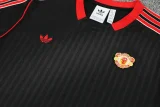 25-26 Man Utd Black Training Short Suit