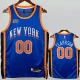 23-24 KNICKS CLARKSON #00 Blue City Edition Top Quality Hot Pressing NBA Jersey
