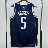 22-23 Dallas Mavericks RUSSELL #5 Royal blue Top Quality Hot Pressing NBA Jersey (Trapeze Edition)飞人版