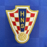 2010 Croatia Away Blue Retro Soccer Jersey
