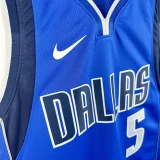 22-23 Dallas Mavericks RUSSELL #5 Blue Top Quality Hot Pressing NBA Jersey(V领)