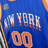 23-24 KNICKS CLARKSON #00 Blue City Edition Top Quality Hot Pressing NBA Jersey