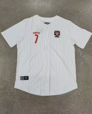 25-26  Portugal White Casual Baseball Jacket