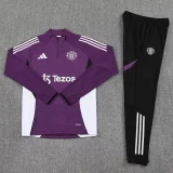25-26 Man Utd Purple Half Pull Tracksuit (半拉链)