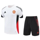25-26 Man Utd White Training Short Suit