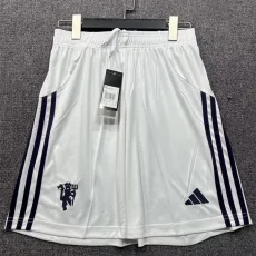 25-26 Man Utd White Shorts Pants (黑标)