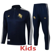 25-26 JUV Royal blue Kids Half Pull Tracksuit #E2504(童装)(半拉链)