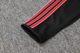 25-26 Man Utd Black Half Pull Tracksuit #B2506(半拉链)
