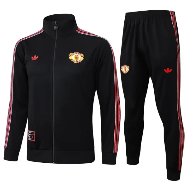 25-26 Man Utd Black Jacket Tracksuit #A2508