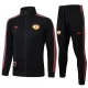 25-26 Man Utd Black Jacket Tracksuit #A2508