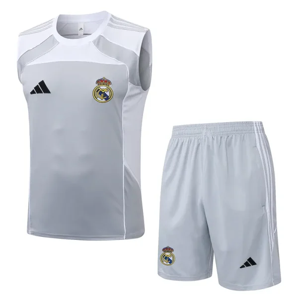 25-26 RMA Grey white Tank top and shorts suit #D25151