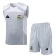 25-26 RMA Grey white Tank top and shorts suit #D25151