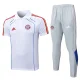 25-26 Bayern White Polo Tracksuit #C2555