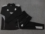 25-26 RMA Black Kids Half Pull Tracksuit #E2511(童装)(半拉链)