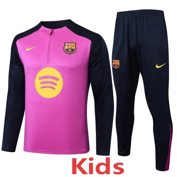25-26 BAR Purple Kids Half Pull Tracksuit #E2506(童装)(半拉链)