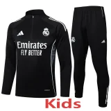 25-26 RMA Black Kids Half Pull Tracksuit #E2511(童装)(半拉链)