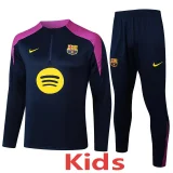 25-26 BAR Royal blue Kids Half Pull Tracksuit #E2502(童装)(半拉链)