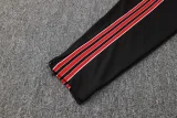 25-26 Man Utd Black Kids Half Pull Tracksuit #E2509(童装)(半拉链)