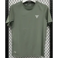 A222 UA Green High Quality Casual T-Shirt #牛头