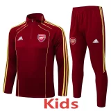 25-26 ARS Jujube red Kids Half Pull Tracksuit #E2583(童装)(半拉链)