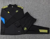 25-26 Man Utd Black Kids Half Pull Tracksuit #E2554(童装)(半拉链)
