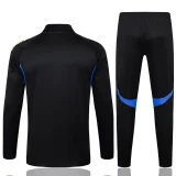 25-26 Man Utd Black Kids Half Pull Tracksuit #E2554(童装)(半拉链)