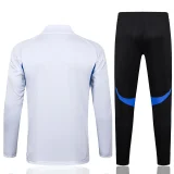 25-26 Man Utd White Kids Half Pull Tracksuit #E2553(童装)(半拉链)