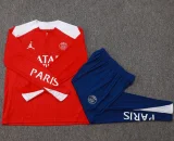 25-26 PSG Jordan Red Half Pull Tracksuit #B2516(半拉链)