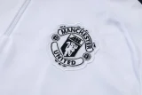 25-26 Man Utd White Kids Half Pull Tracksuit #E2553(童装)(半拉链)