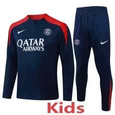 25-26 PSG Royal blue Kids Half Pull Tracksuit #E2575(童装)(半拉链)