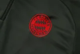 25-26 Bayern Dark green Kids Half Pull Tracksuit #E2546(童装)(半拉链)