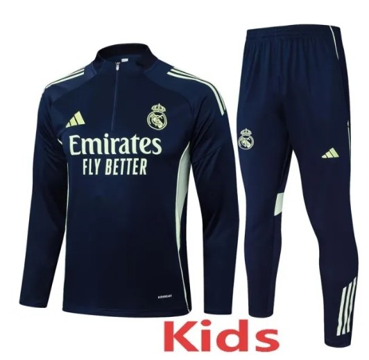 25-26 RMA Royal blue Kids Half Pull Tracksuit #E2539(童装)(半拉链)