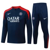 25-26 PSG Royal blue Half Pull Tracksuit #B2546(半拉链)