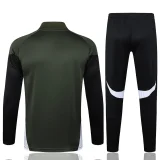 25-26 Bayern Dark green Kids Half Pull Tracksuit #E2546(童装)(半拉链)