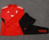 25-26 LIV Red Kids Half Pull Tracksuit #E2534(童装)(半拉链)