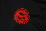 25-26 Bayern Black Kids Half Pull Tracksuit #E25101(童装)(半拉链)