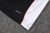 25-26 Bayern Black Kids Half Pull Tracksuit #E25101(童装)(半拉链)